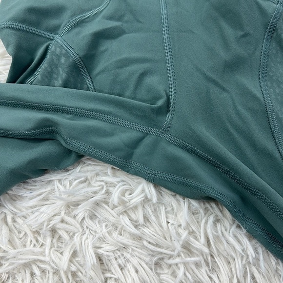 Lululemon Nulu and Mesh Mid-Rise Yoga Crop 23" Tidewater Teal - Picture 3 of 6
